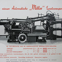 Miller printing press ad
