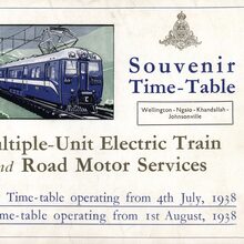 Wellington to Johnsonville Souvenir Time-Table, New<span class="nbsp">&nbsp;</span>Zealand Railways