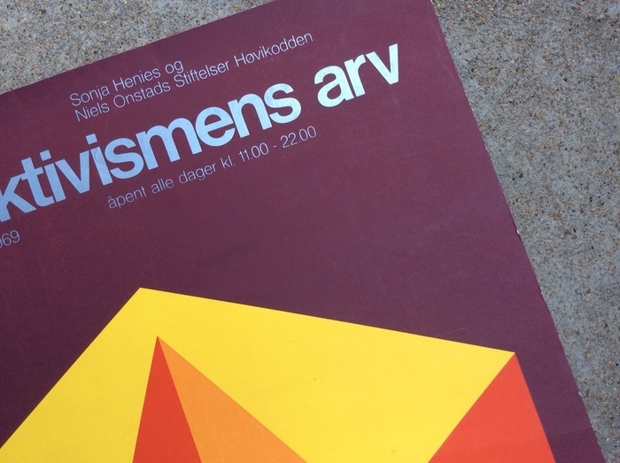 Konstruktivismens Arv exhibition poster - Fonts In Use