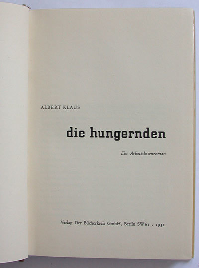 Die Hungernden by Albert Klaus 4