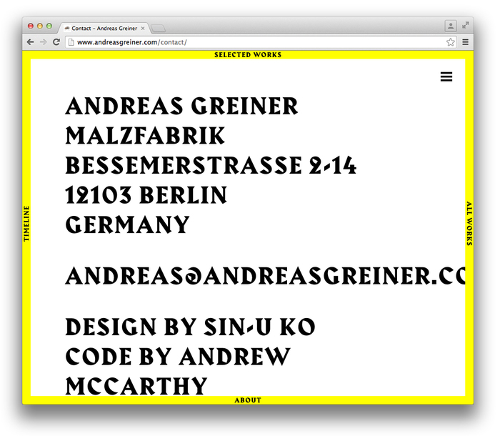 Andreas Greiner website 8