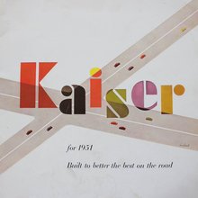 1951 Kaiser ad and brochure