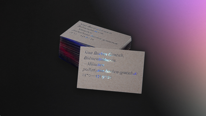 Sina Gentsch business cards 2