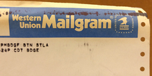 Western Union Mailgram