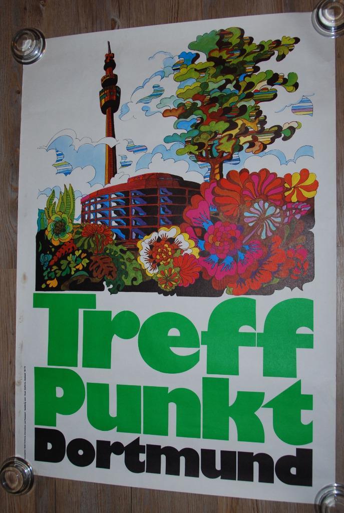 1973 Treffpunkt Dortmund travel poster 2