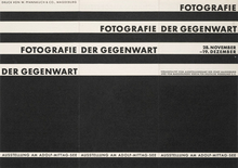 “Fotografie der Gegenwart” leaflet