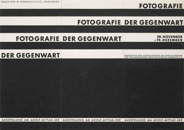 “Fotografie der Gegenwart” leaflet 1