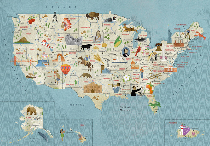 The United States of America, Taschen with National Geographic - Fonts ...