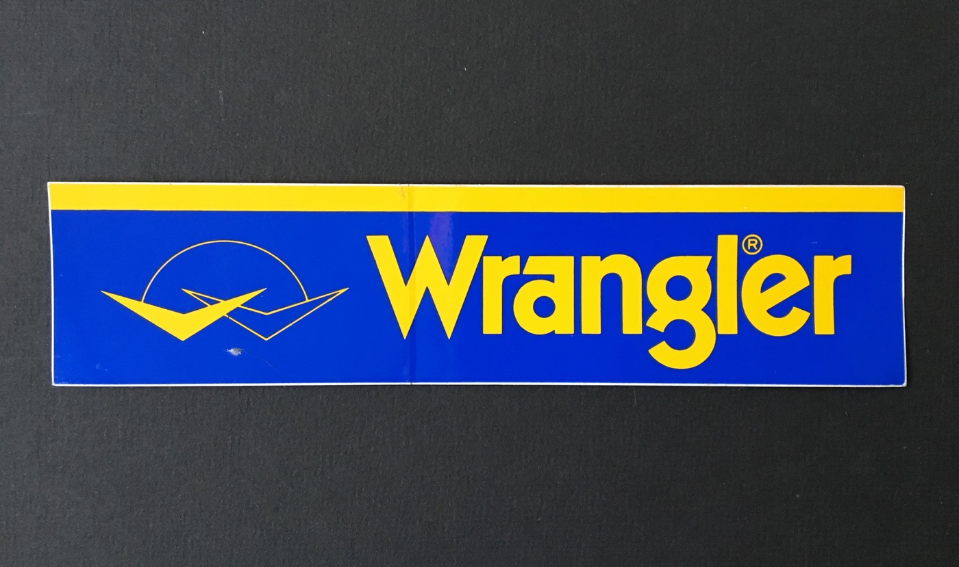 Wrangler (jeans) sticker - Fonts In Use