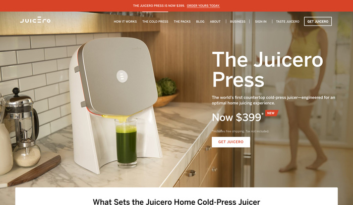 Juicero website 2