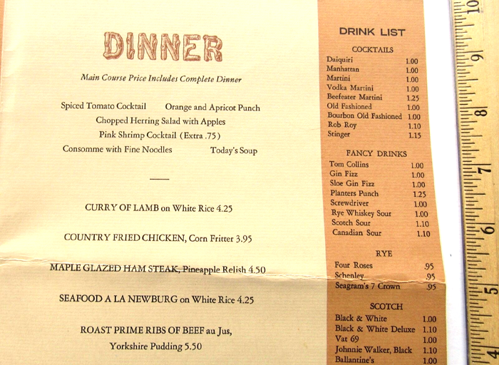 Bear Mountain Inn menus 3