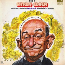 <cite>This is Myron Cohen </cite>album art