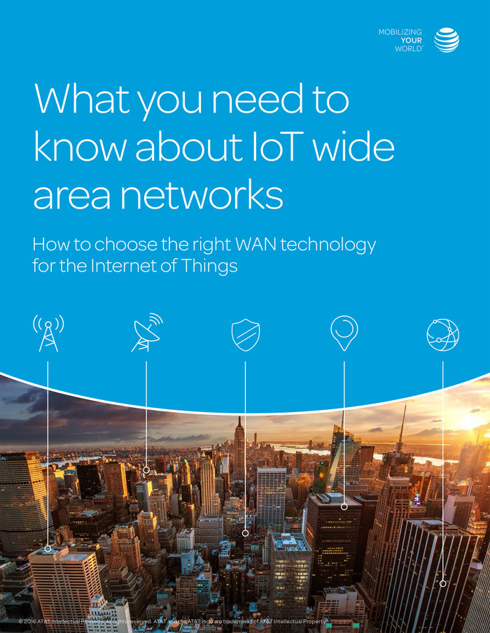 Cover of a whitepaper about technology for the Internet of Things