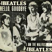 The Beatles – “Hello, Goodbye” / “I Am The Walrus” Dutch single cover
