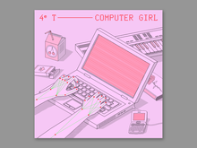 <cite>Computer Girl</cite> by 4e T