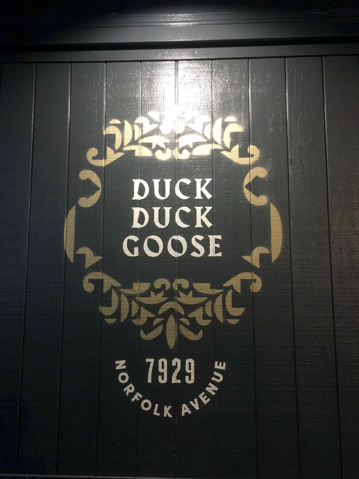 Duck Duck Goose restaurant hoardings 3