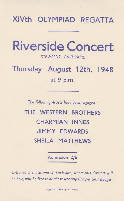 1948 Olympics Regatta Riverside Concert, Henley On Thames 1