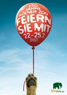 Kölner Zoo 150 Year Anniversary Ad Campaign