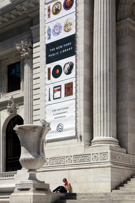 Exhibition 100 years New York Public Library - Fonts In Use