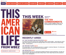 “This American Life” Website