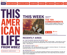 “This American Life” website