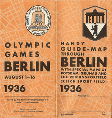 Guide-map through Berlin 1936