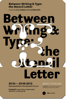 <cite>Between Writing &amp; Type</cite> exhibition