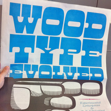 <cite>Wood Type Evolved</cite> broadsheet