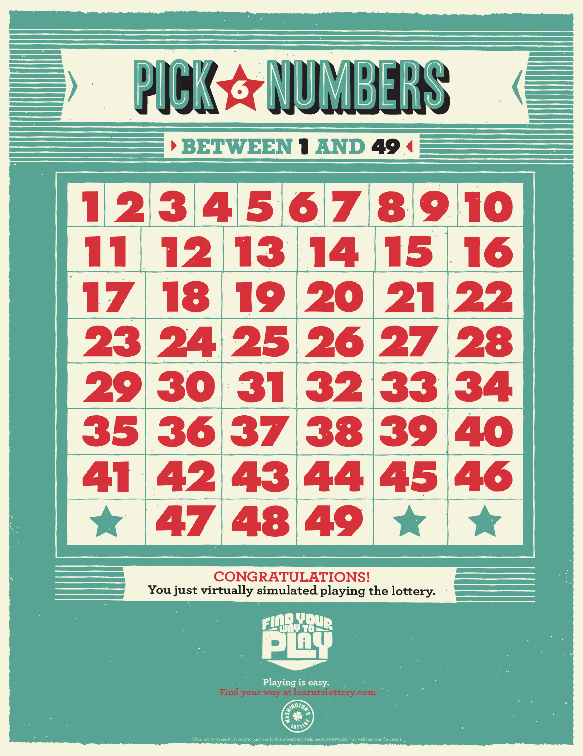 Washington State Lottery - Fonts In Use