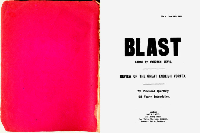 BLAST: Review of the Great English Vortex No. 1, by Wyndham Lewis (ed.) 2