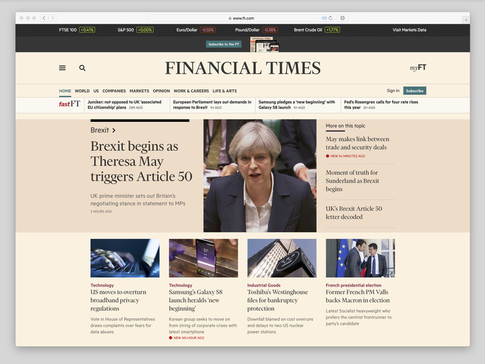 Financial Times website (2017) 1