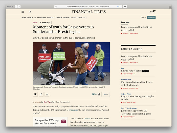 Financial Times website (2017) 3