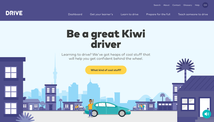 Drive website - Fonts In Use