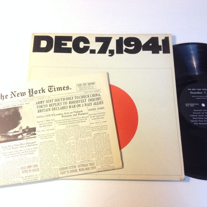 Dec. 7, 1941 record cover 2