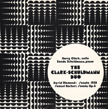 The Clark-Schuldmann Duo – <cite>David Diamond: Sonata 1938/Barber: Sonata Op.6</cite>