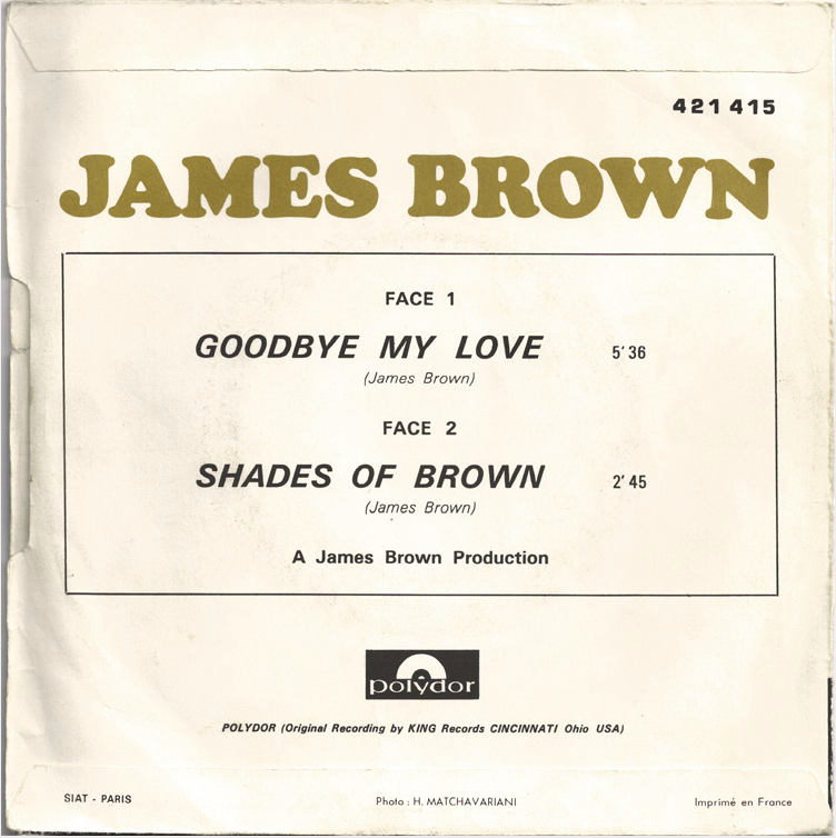 Goodbye My Love By James Brown France Fonts In Use