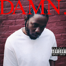 Kendrick Lamar – <cite>DAMN.</cite> album cover