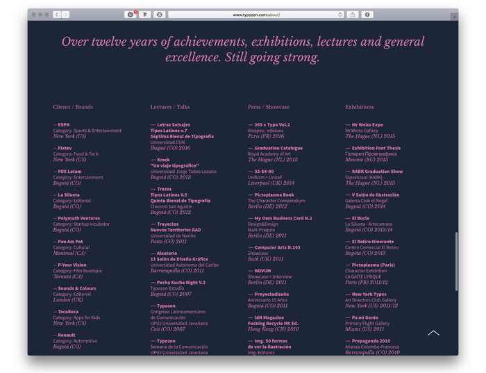 Typozon portfolio website (2017) 5