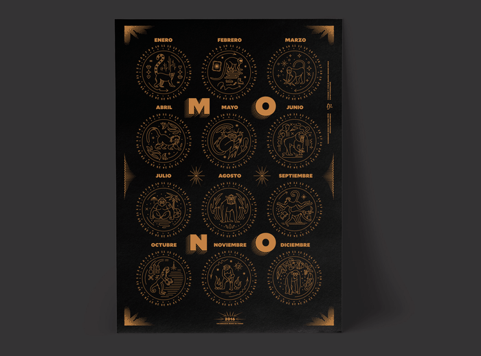 Mono de Fuego poster and booklet 5