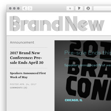 <cite>Brand New </cite>website (2017)