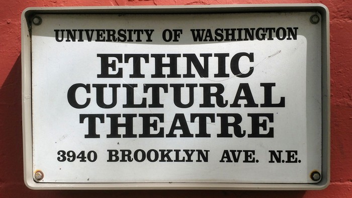 Ethnic Cultural Theatre sign, University of Washington – Seattle