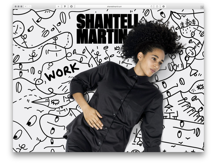 Shantell Martin portfolio website 1