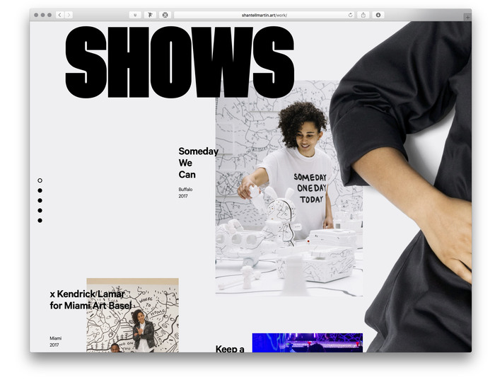 Shantell Martin portfolio website 4
