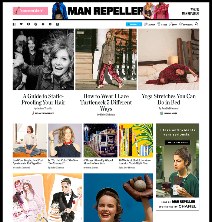 Man Repeller home