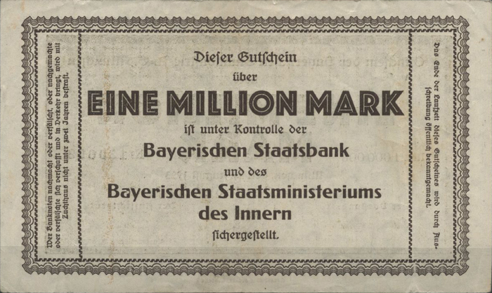 Bayerische Bauindustrie A.-G. Notgeld coupons 4