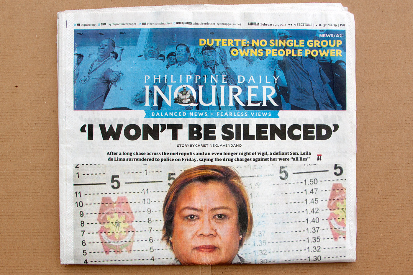 Inquirer philippine daily Duterte's target: