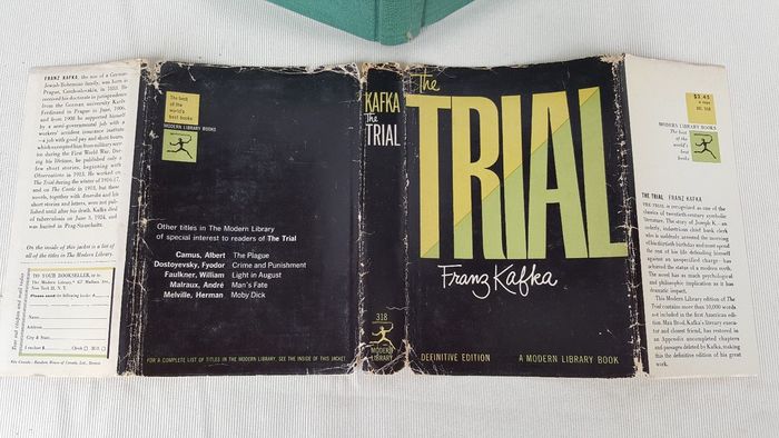Franz Kafka – The Trial, Modern Library Definitive Edition cover 2