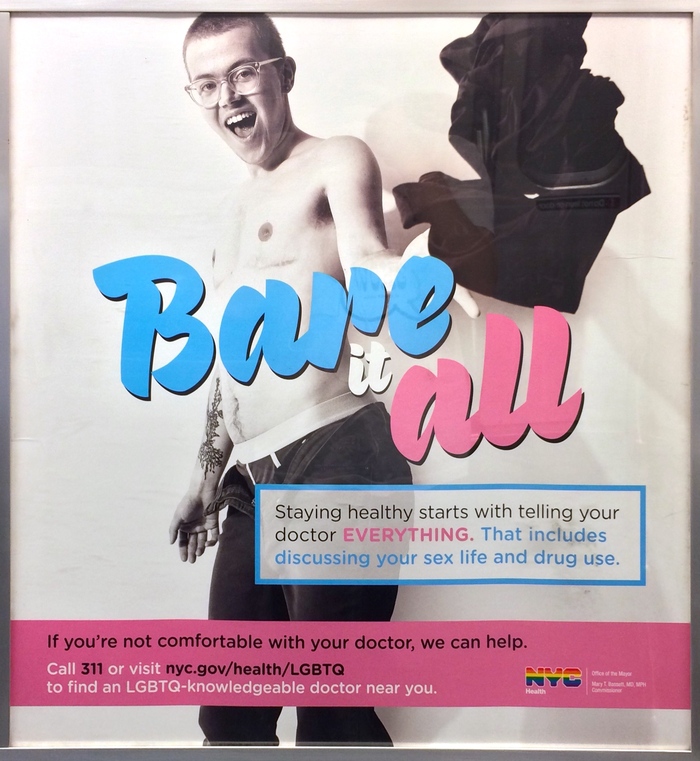 “Bare it all” NYC public service posters 1