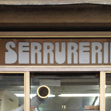 “Serrurerie” – shop sign in Paris