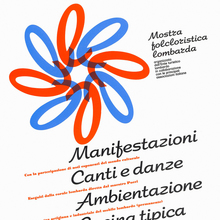 “Mostra folcloristica lombarda” poster